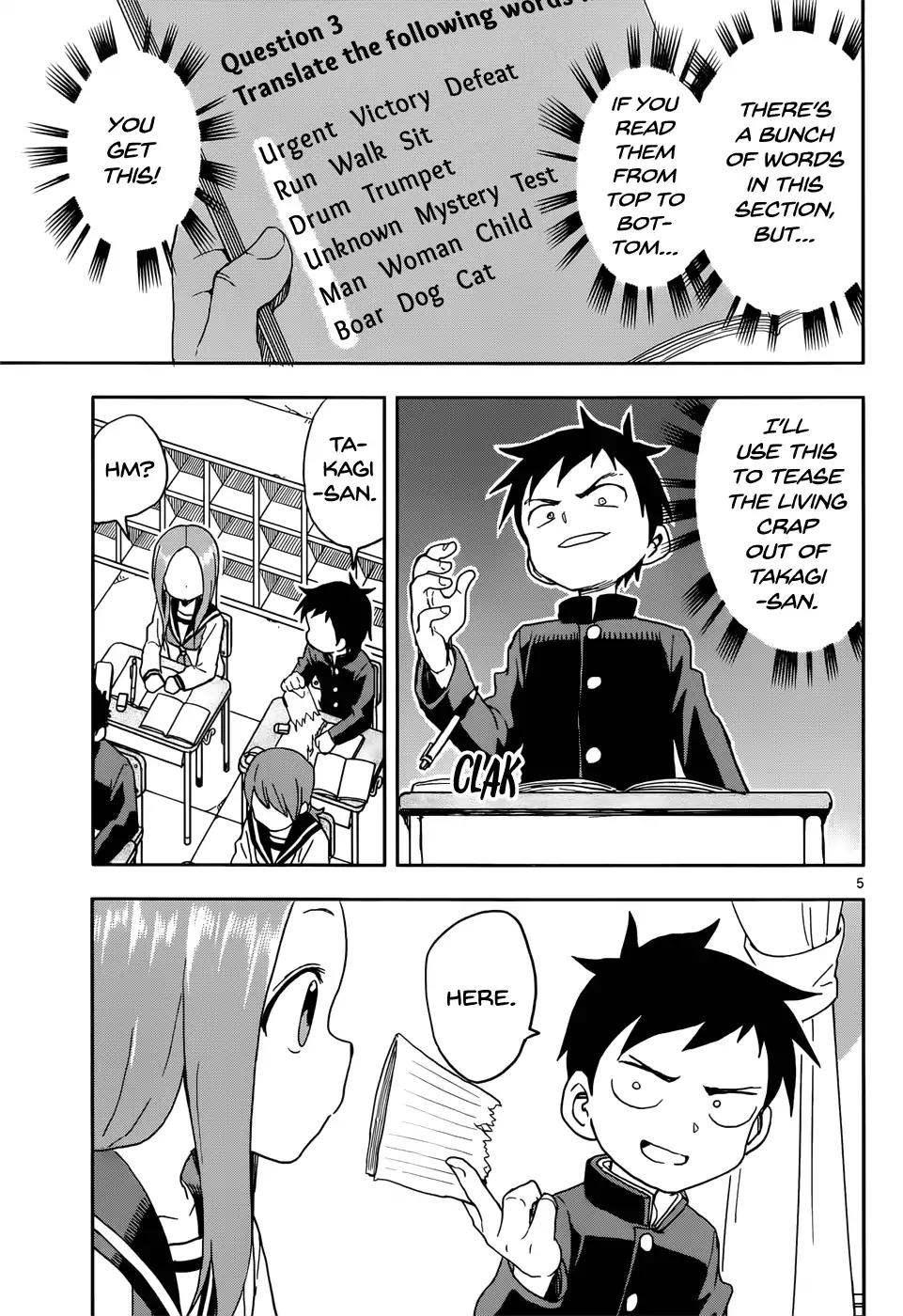 Karakai Jouzu No Takagi San Chapter 84 Page 5