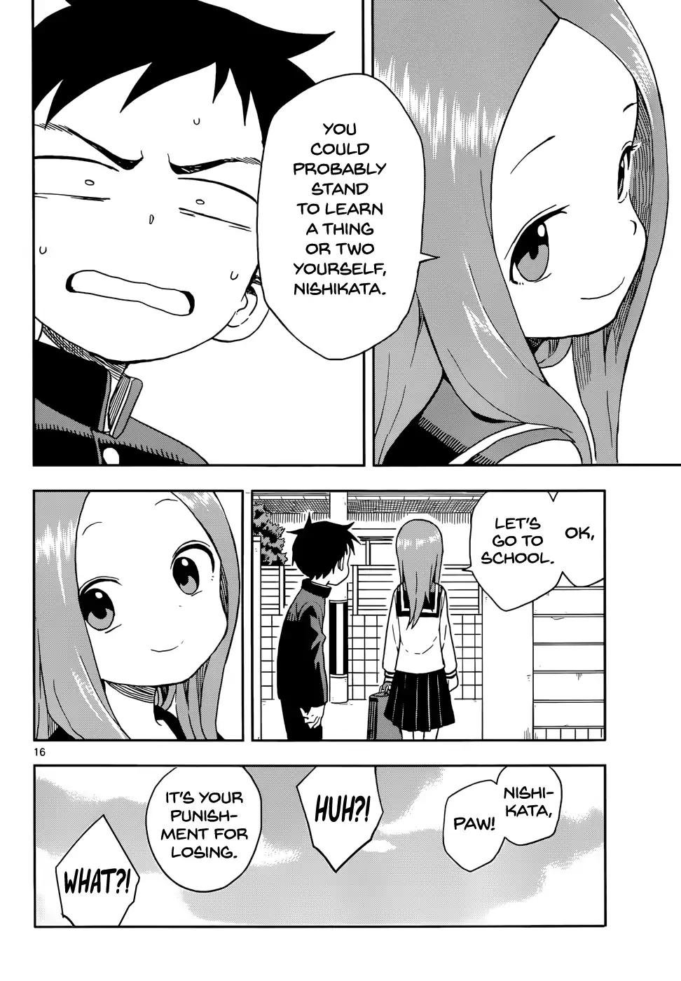 Karakai Jouzu No Takagi San Chapter 85 Page 16