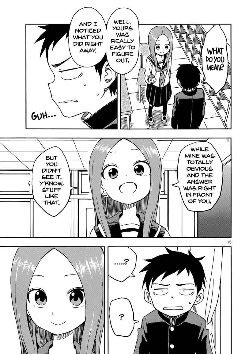 Karakai Jouzu No Takagi San Chapter 87 Page 15