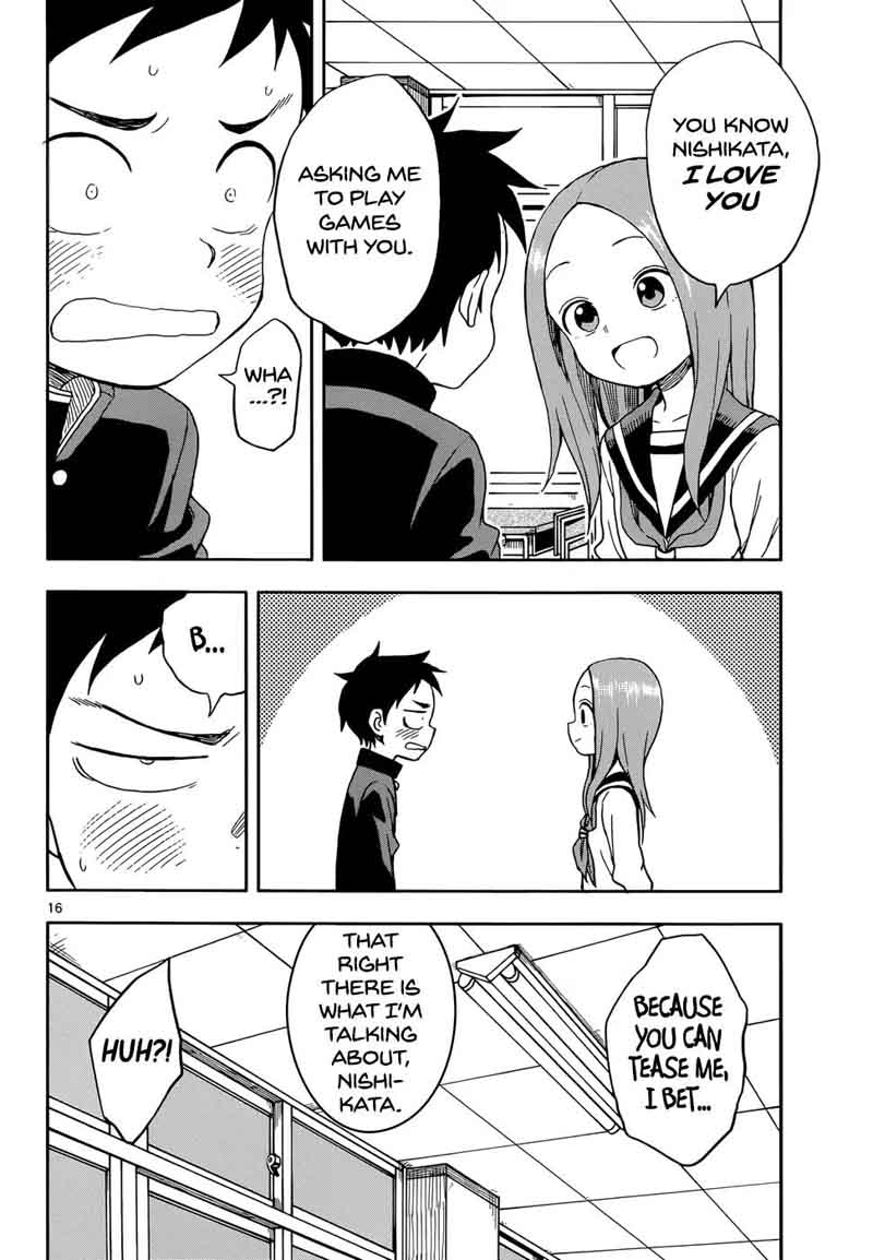 Karakai Jouzu No Takagi San Chapter 87 Page 16