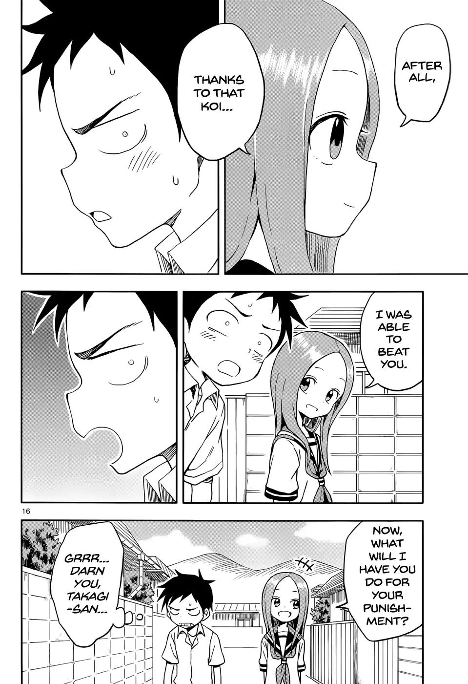 Karakai Jouzu No Takagi San Chapter 89 Page 16