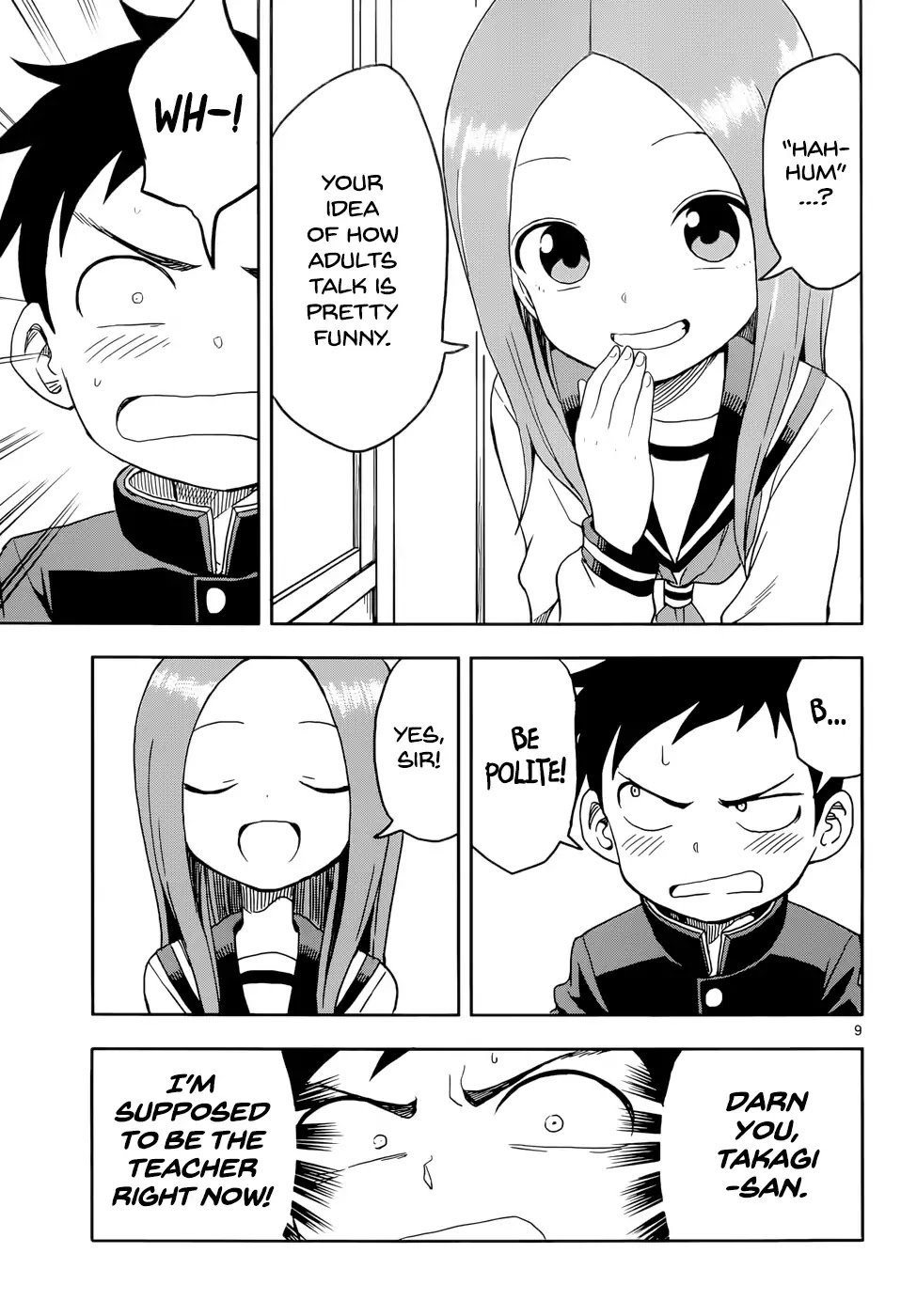 Karakai Jouzu No Takagi San Chapter 91 Page 9