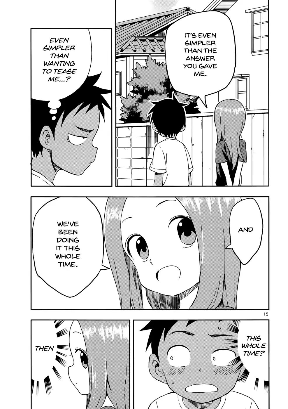 Karakai Jouzu No Takagi San Chapter 92 Page 15