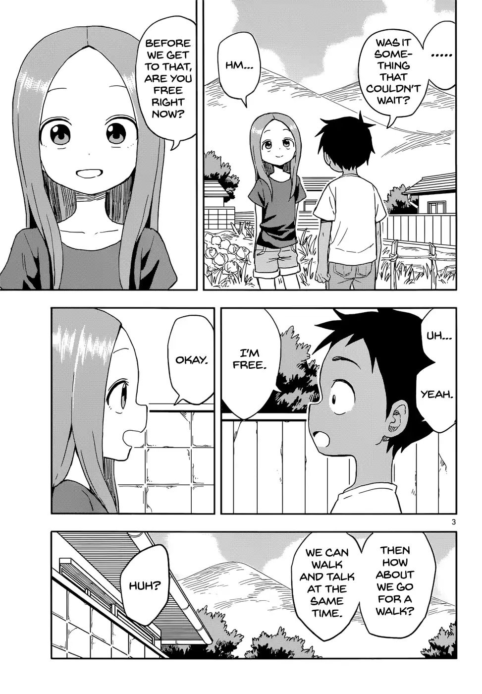 Karakai Jouzu No Takagi San Chapter 92 Page 3