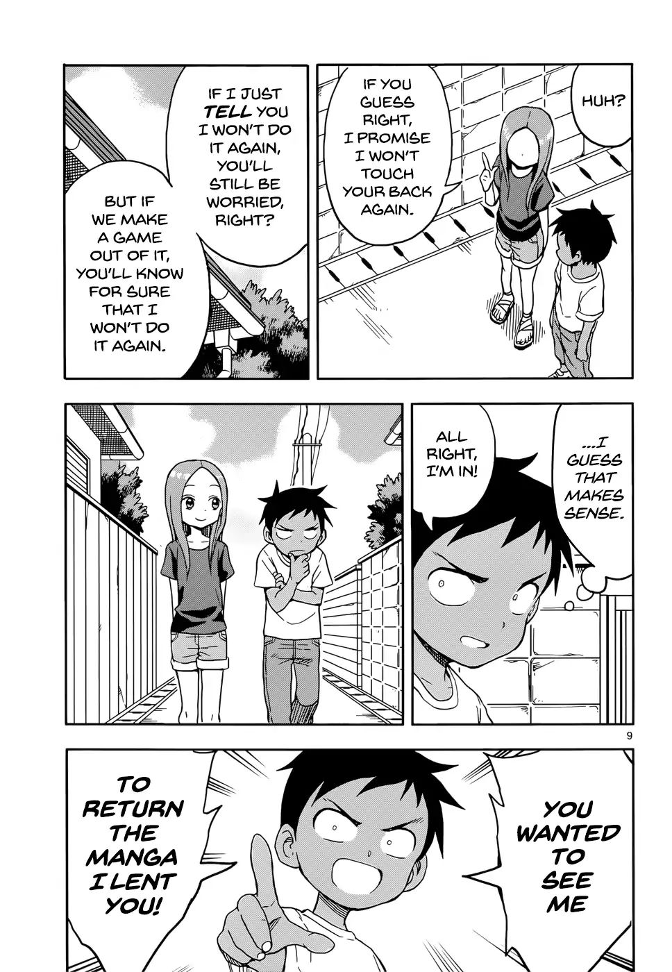 Karakai Jouzu No Takagi San Chapter 92 Page 9