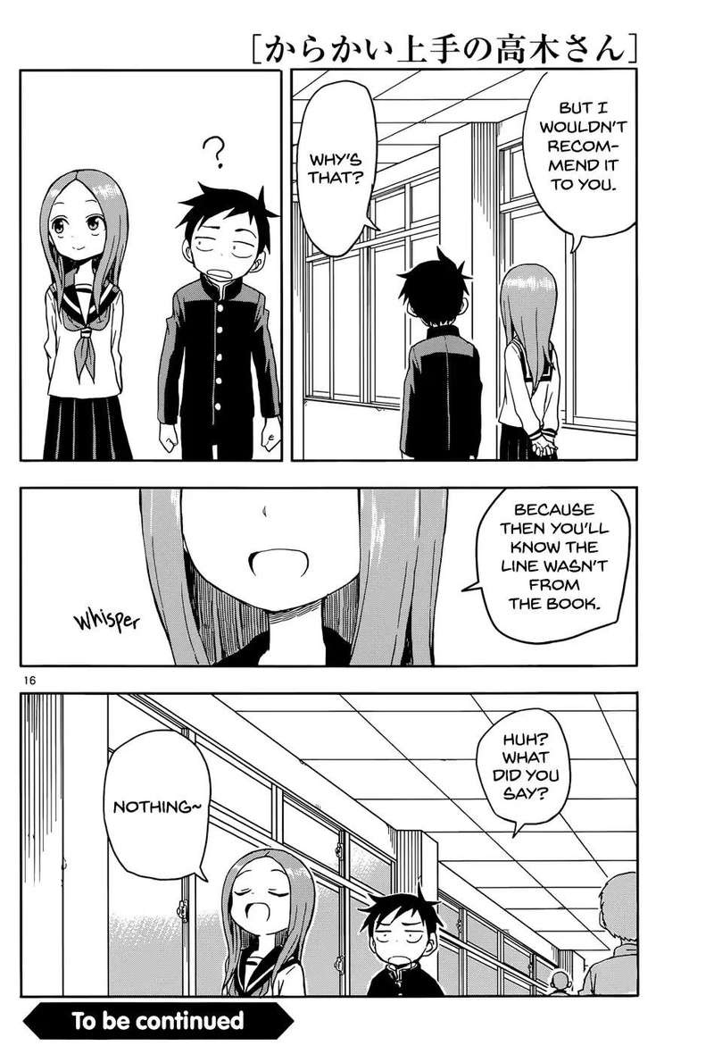 Karakai Jouzu No Takagi San Chapter 94 Page 16