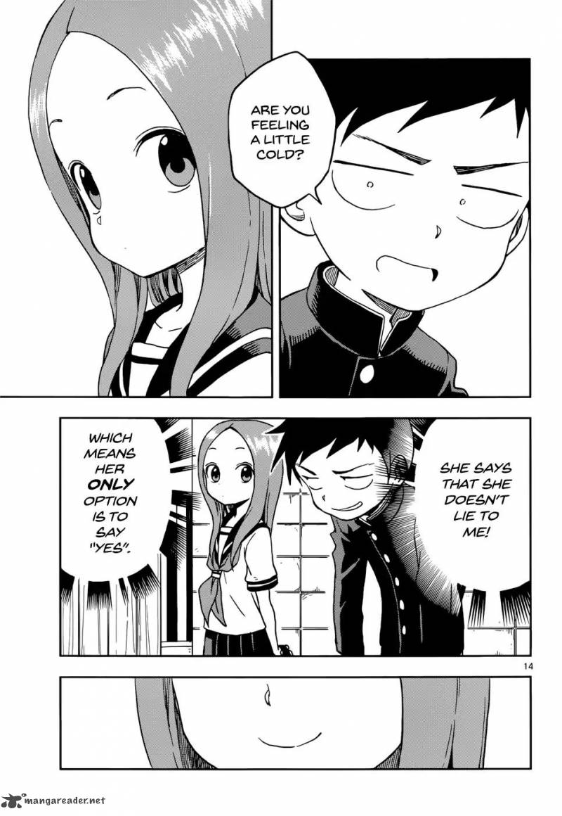 Karakai Jouzu No Takagi San Chapter 95 Page 14