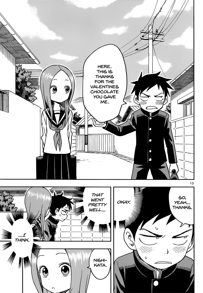 Karakai Jouzu No Takagi San Chapter 99 Page 13