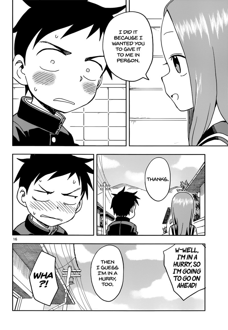 Karakai Jouzu No Takagi San Chapter 99 Page 16