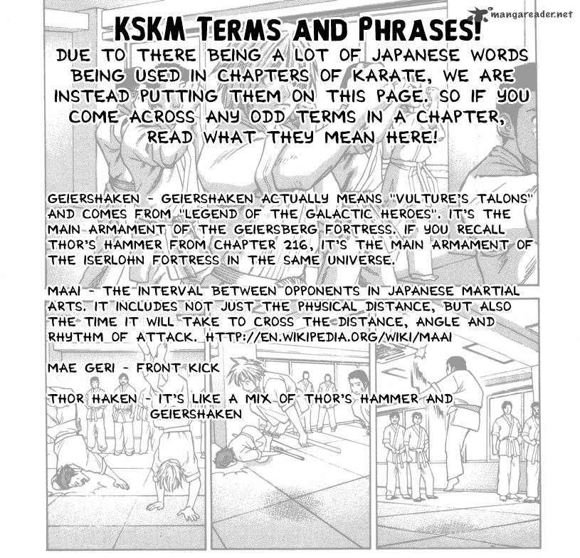 Karate Shoukoushi Kohinata Minoru Chapter 220 Page 2