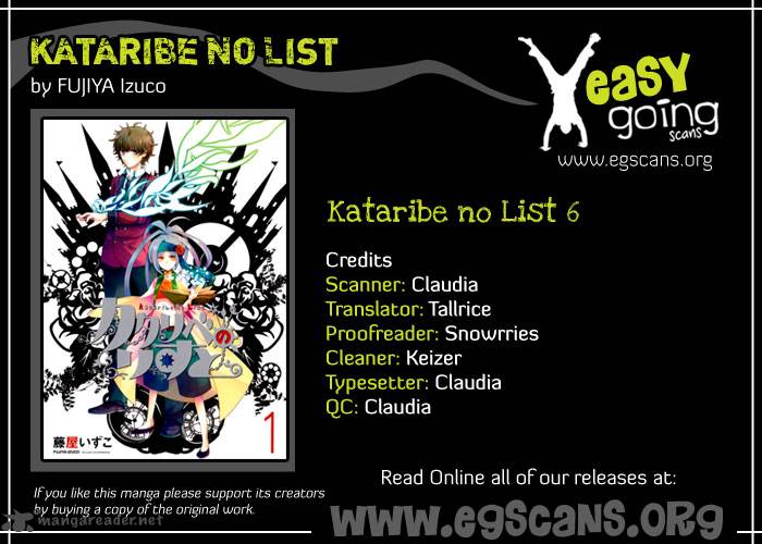 Kataribe No List Chapter 6 Page 1