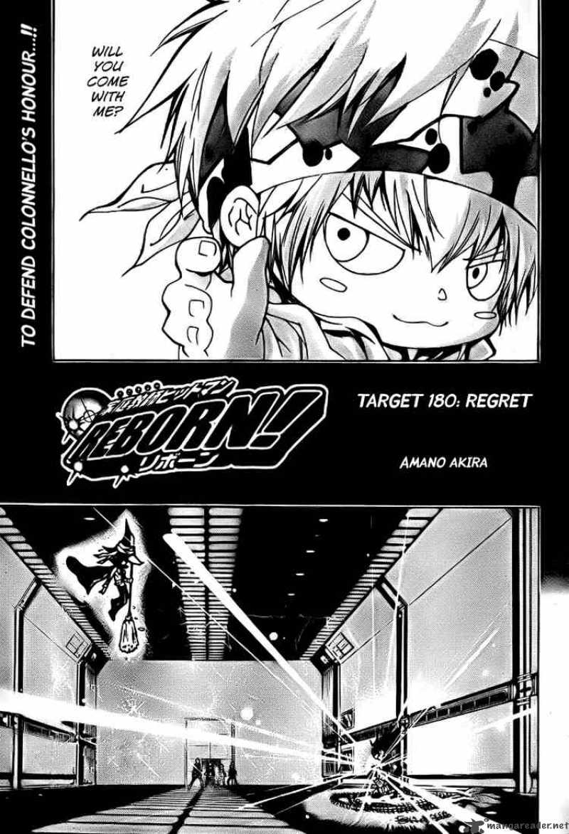 Katekyo Hitman Reborn Chapter 180 Page 1