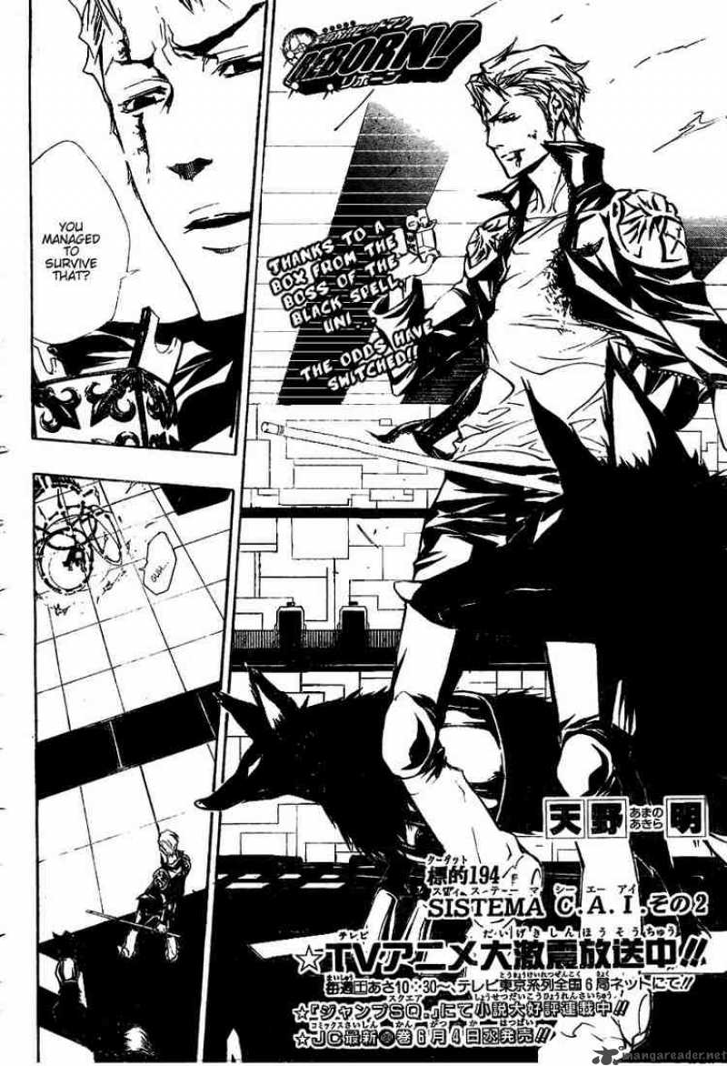 Katekyo Hitman Reborn Chapter 194 Page 2