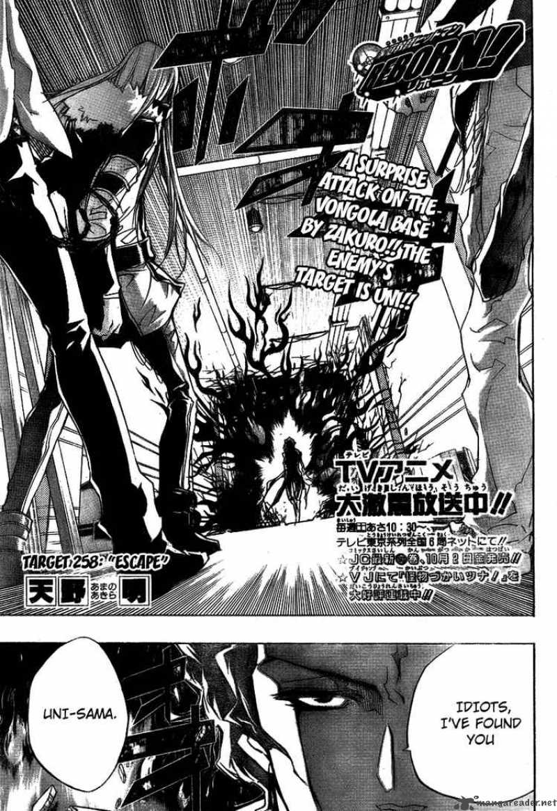 Katekyo Hitman Reborn Chapter 258 Page 1