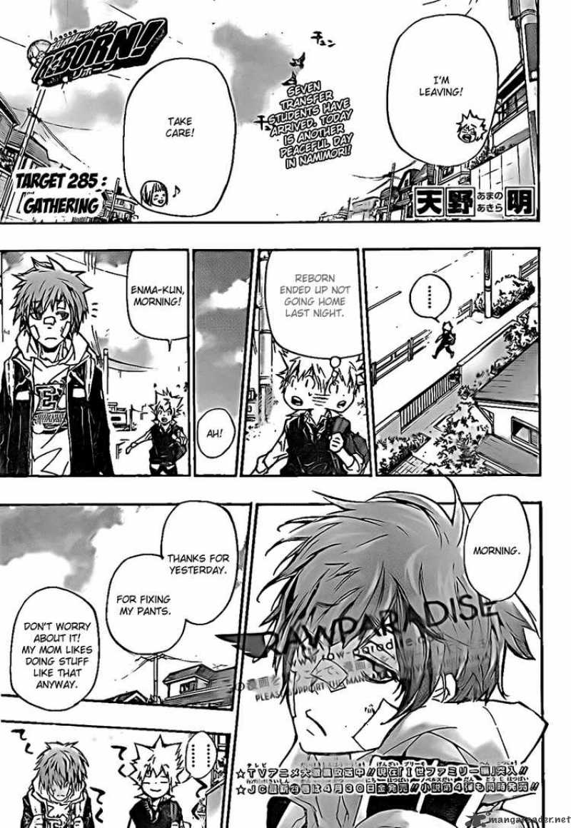 Katekyo Hitman Reborn Chapter 285 Page 1