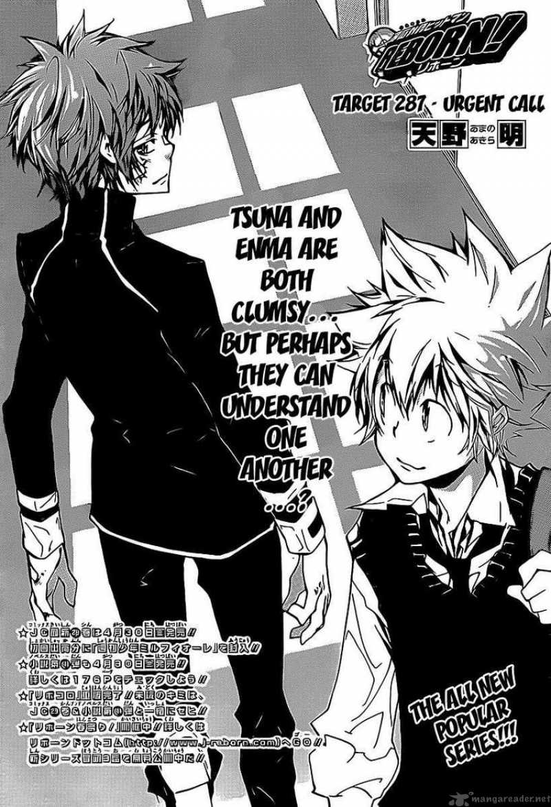 Katekyo Hitman Reborn Chapter 287 Page 1