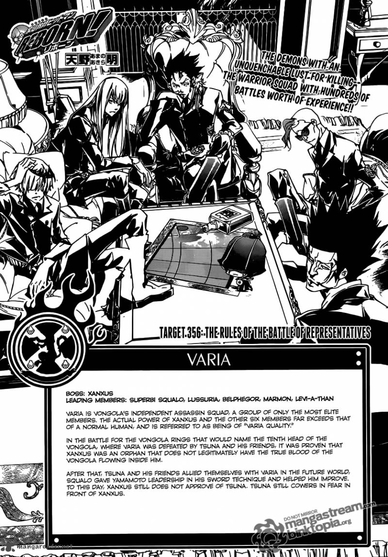 Katekyo Hitman Reborn Chapter 356 Page 1