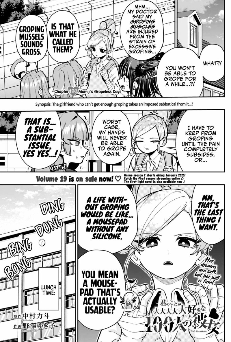 Kimi No Koto Ga Daidaidaidaidai Suki Na 100 Nin No Kanojo Chapter 190 Page 2