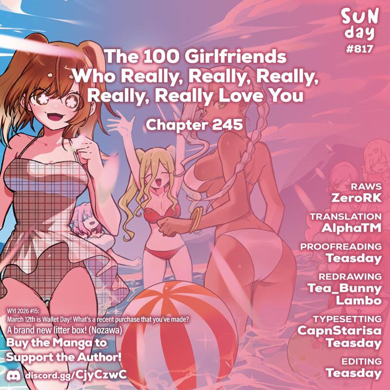 Kimi No Koto Ga Daidaidaidaidai Suki Na 100 Nin No Kanojo Chapter 245 Page 1