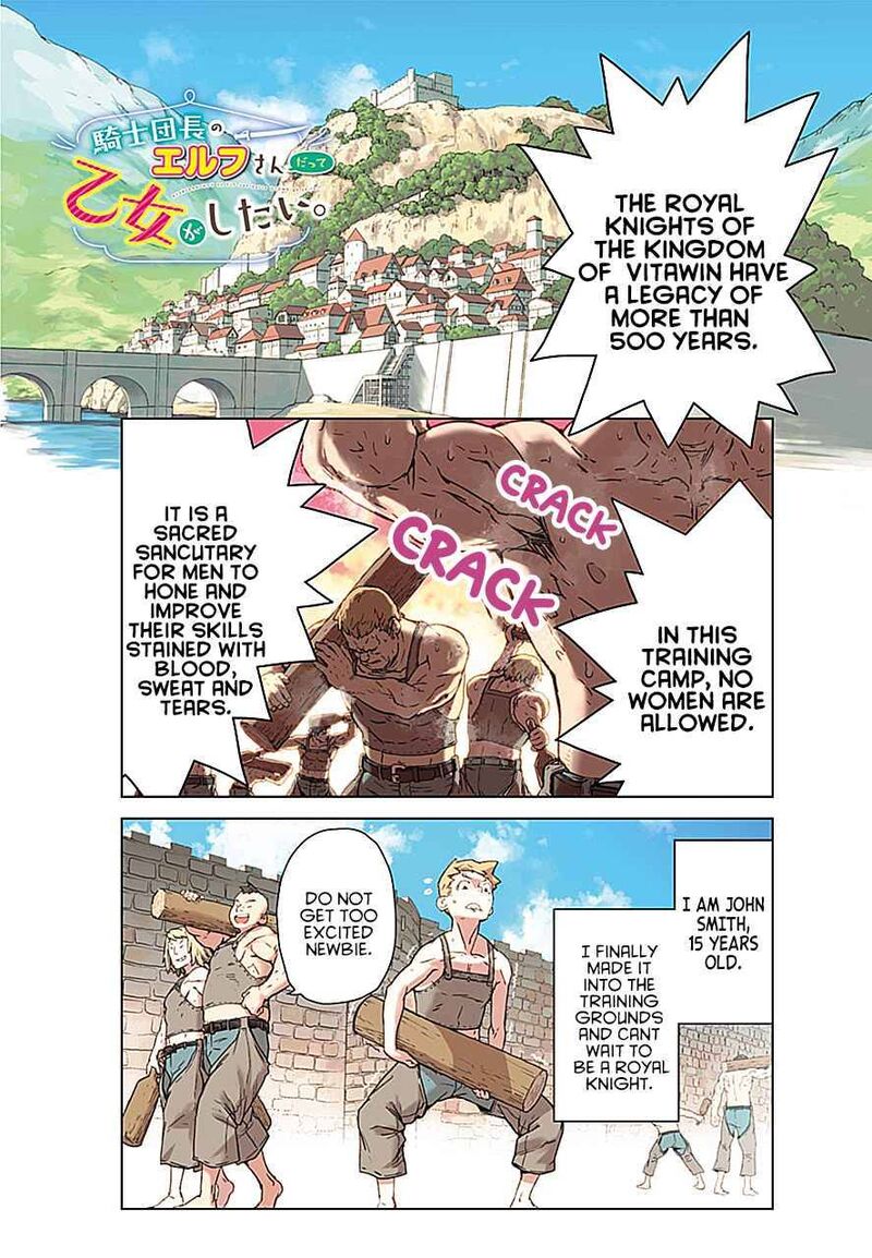 Kishi Danchou No Elf San Datte Otome Ga Shitai Chapter 1 Page 1