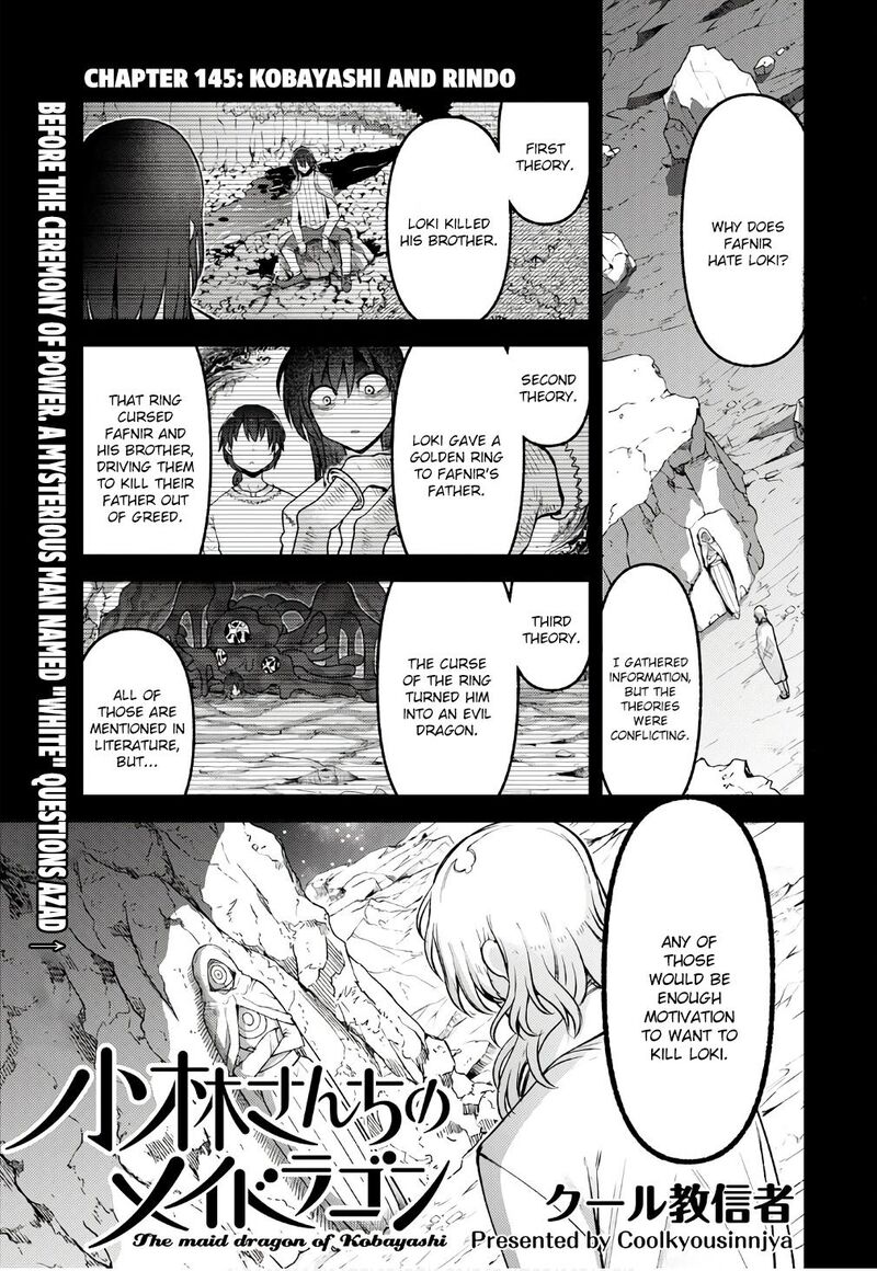 Kobayashi San Chi No Maid Dragon Chapter 145 Page 1