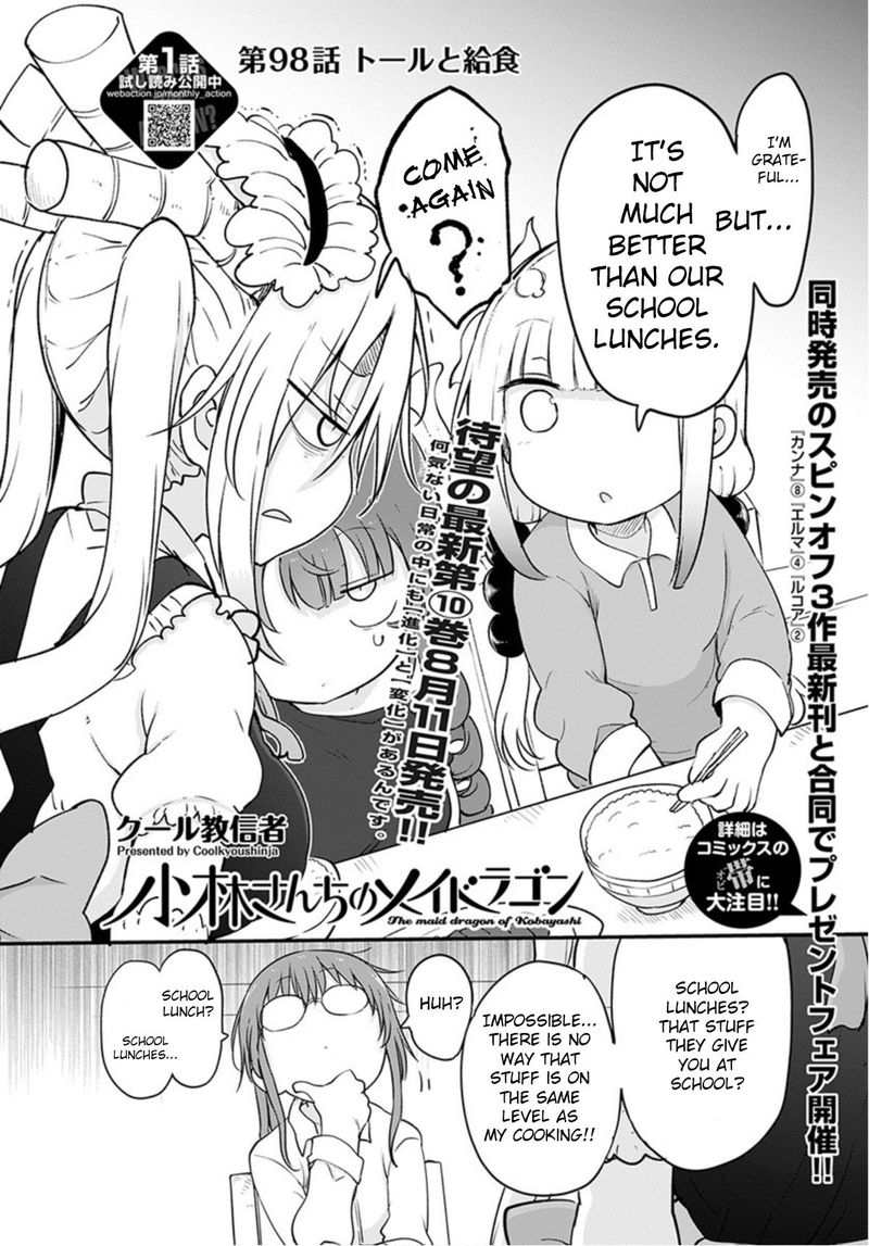 Kobayashi San Chi No Maid Dragon Chapter 98 Page 2