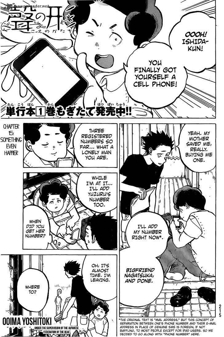 Koe No Katachi Chapter 15 Page 2