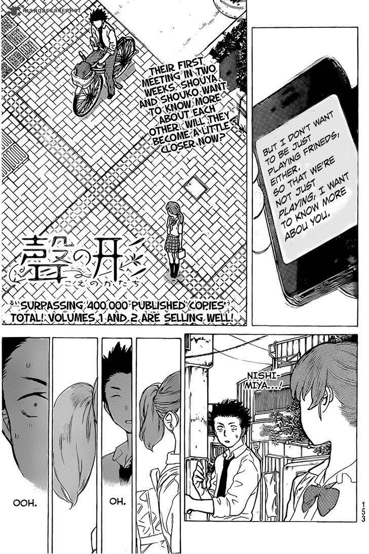 Koe No Katachi Chapter 23 Page 1