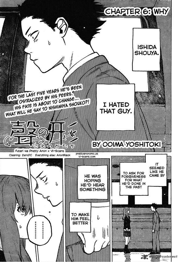 Koe No Katachi Chapter 6 Page 1