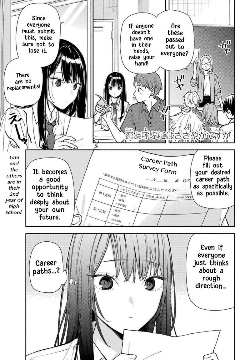 Koi To Yobu Ni Wa Sasayaka Desuga Chapter 9 Page 2
