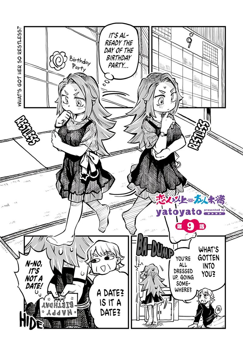 Koibito Ijou Yuujin Miman Chapter 9 Page 1