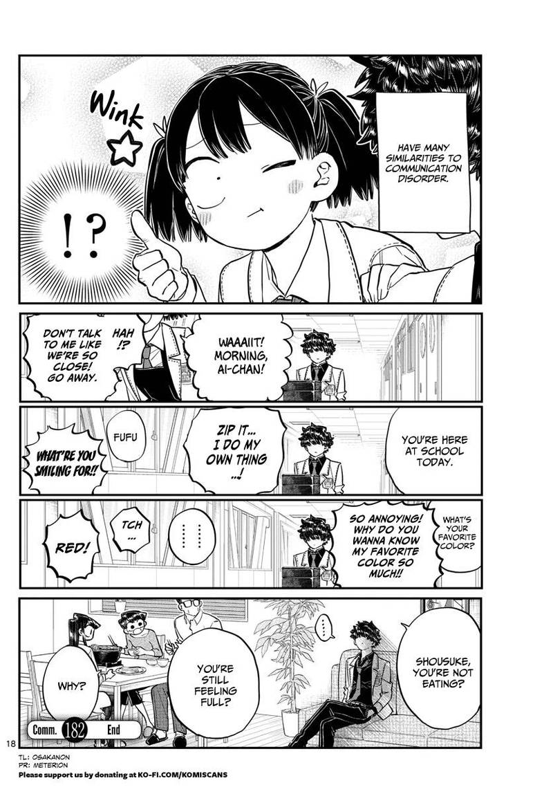 Komi San Wa Komyushou Desu Chapter 182 Page 18