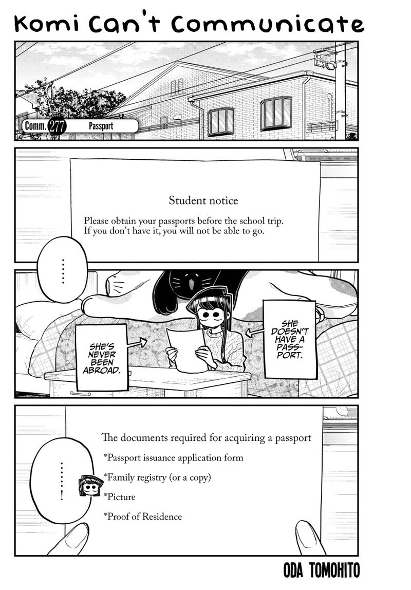 Komi San Wa Komyushou Desu Chapter 277 Page 1