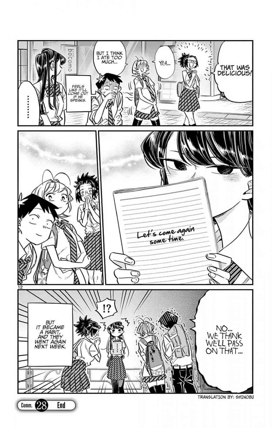 Komi San Wa Komyushou Desu Chapter 28 Page 12