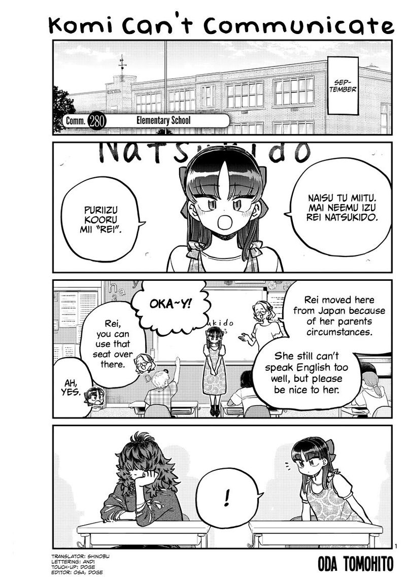 Komi San Wa Komyushou Desu Chapter 280 Page 1