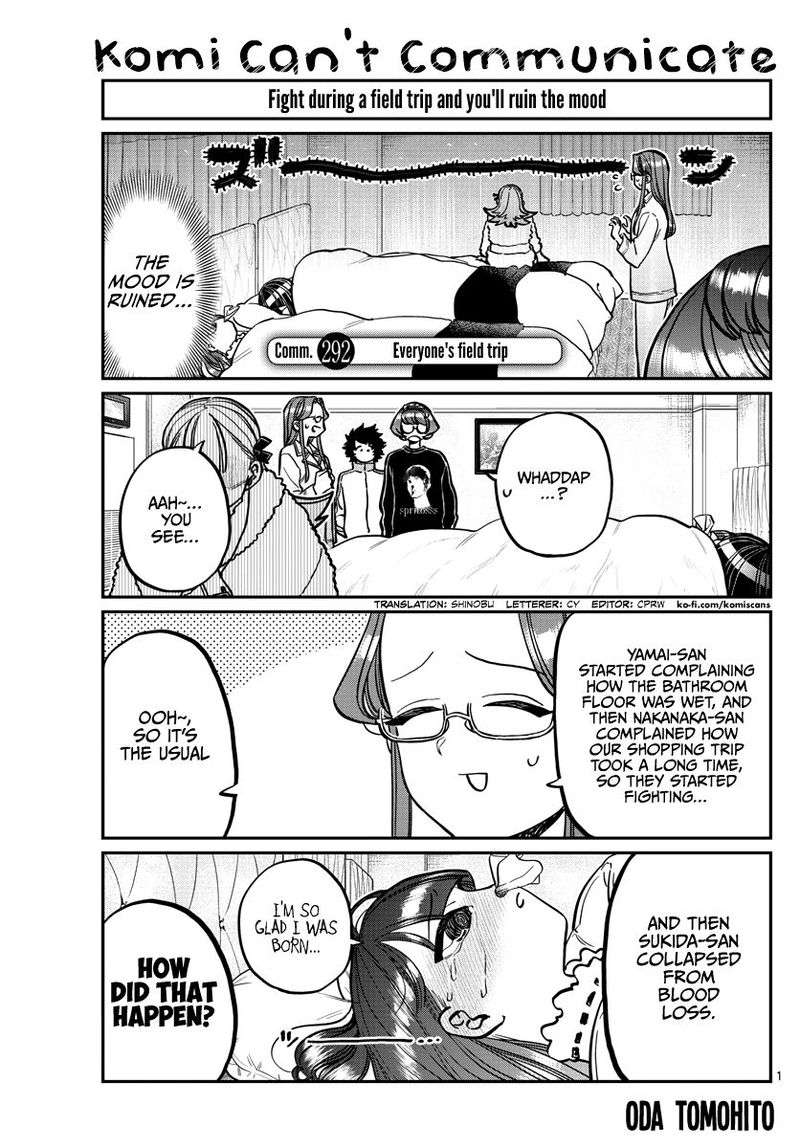 Komi San Wa Komyushou Desu Chapter 292 Page 1