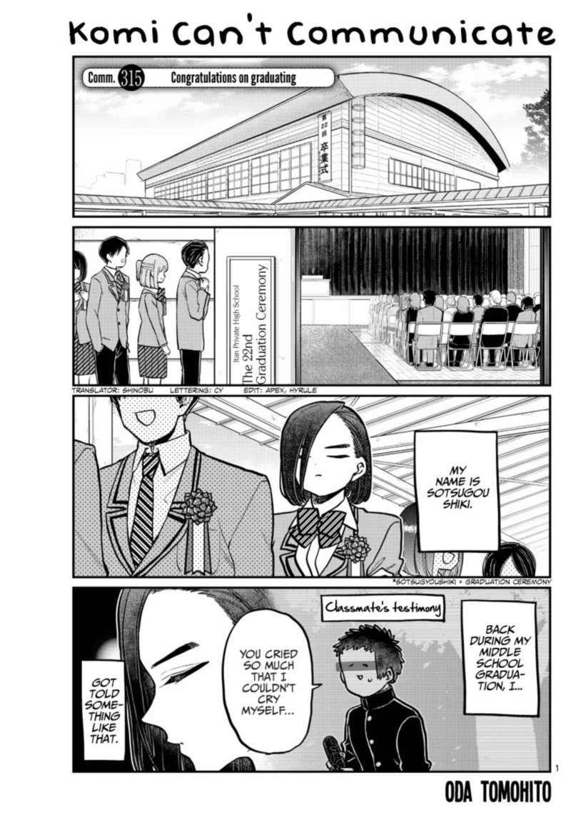 Komi San Wa Komyushou Desu Chapter 315 Page 1