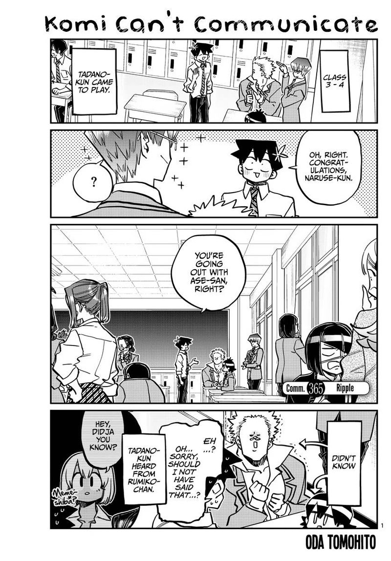 Komi San Wa Komyushou Desu Chapter 365 Page 1