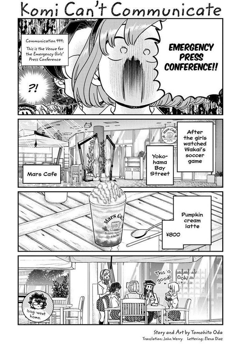 Komi San Wa Komyushou Desu Chapter 444 Page 1