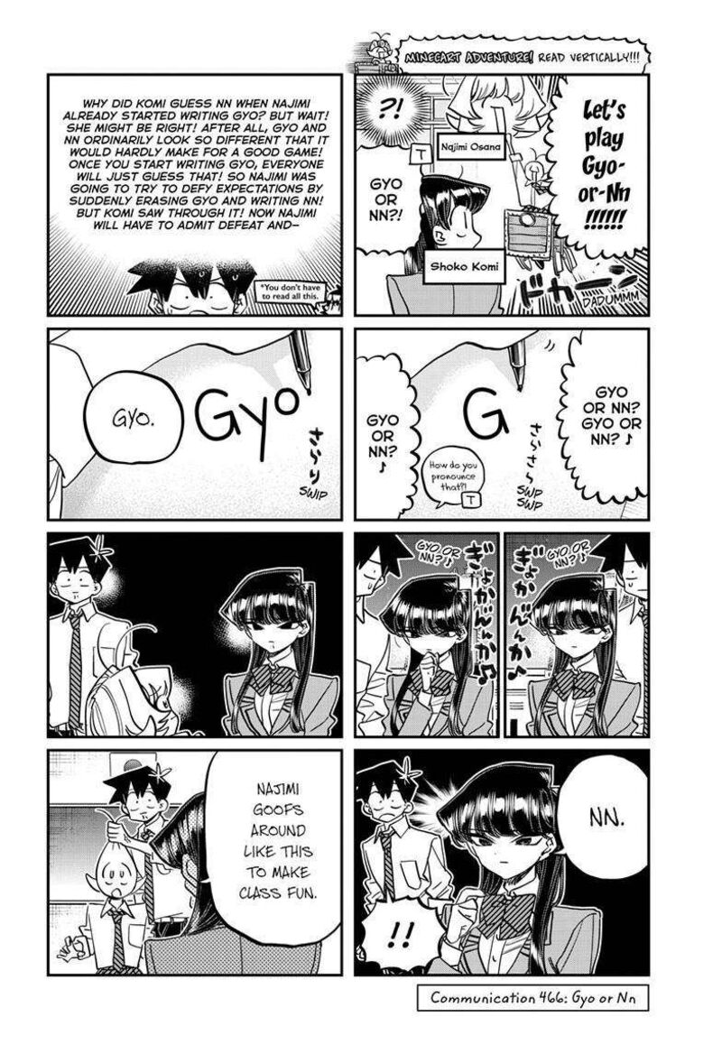 Komi San Wa Komyushou Desu Chapter 466 Page 1
