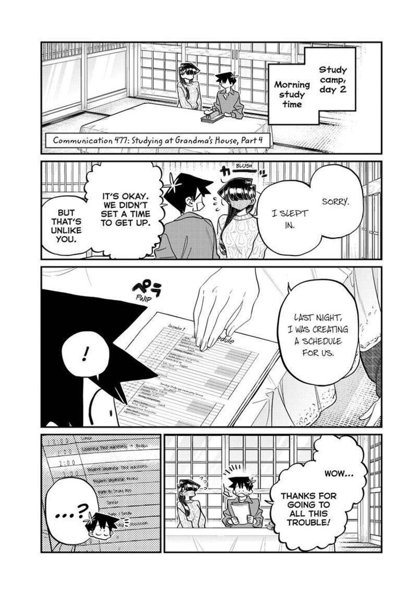 Komi San Wa Komyushou Desu Chapter 477 Page 2