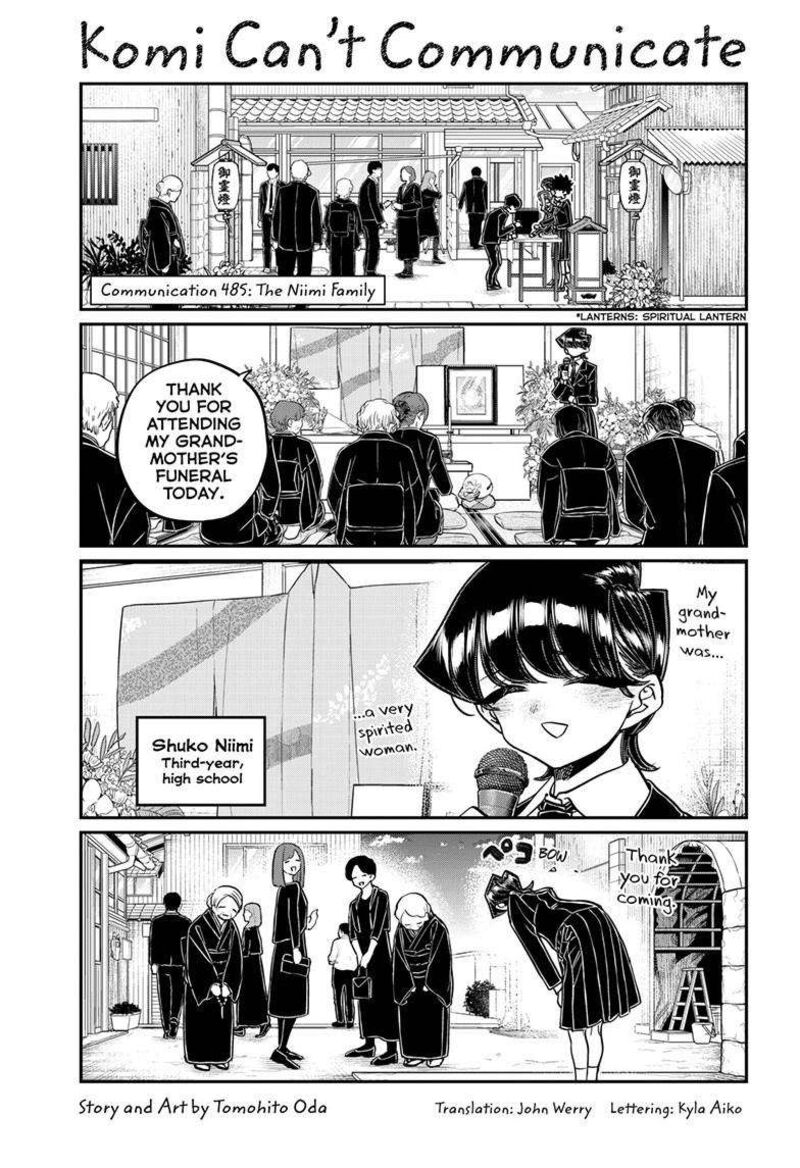 Komi San Wa Komyushou Desu Chapter 485 Page 2