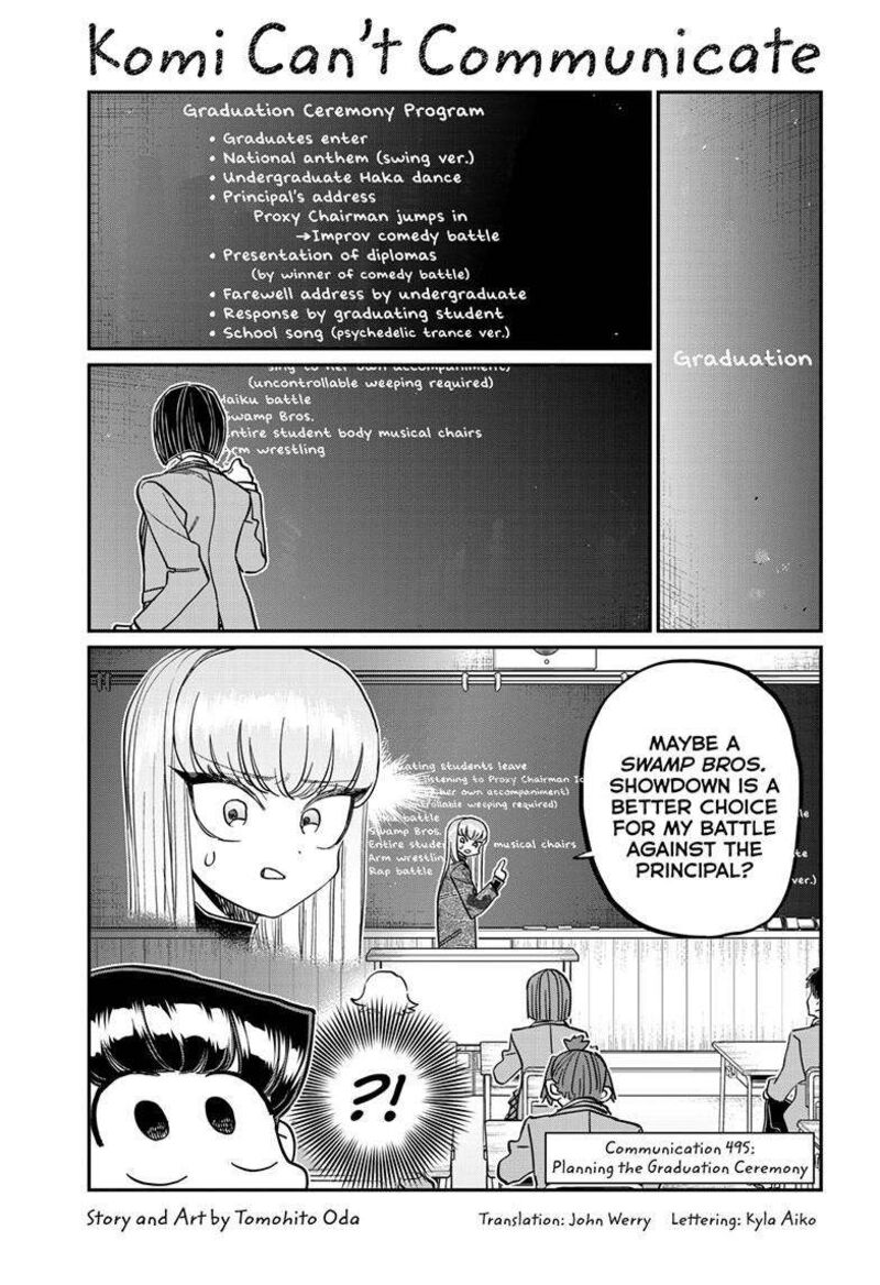 Komi San Wa Komyushou Desu Chapter 495 Page 2