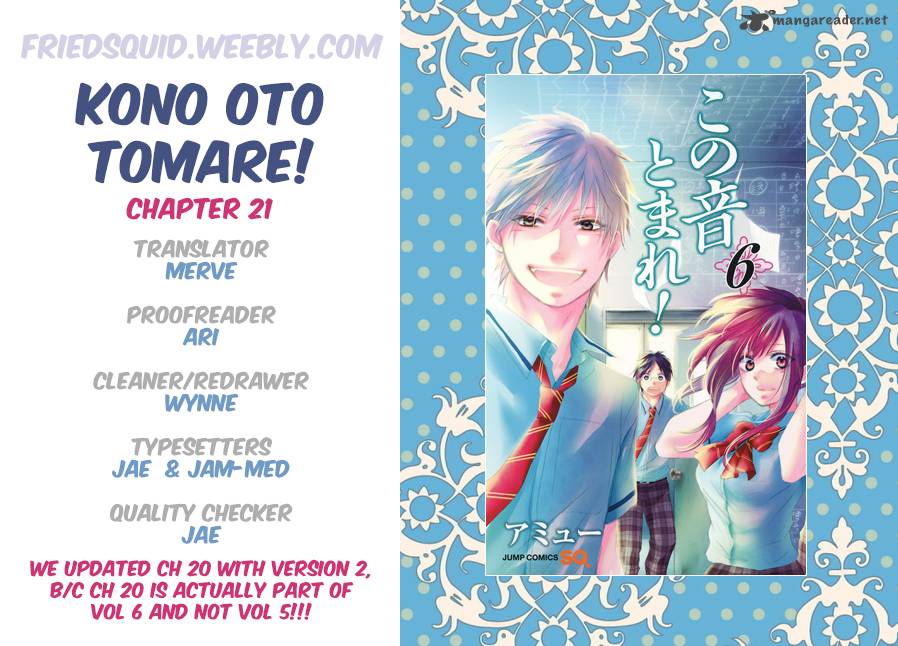 Kono Oto Tomare Chapter 21 Page 1