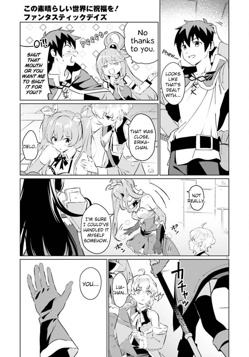 Kono SubarashII Sekai Ni Shukufuku Wo Fantastic Days Chapter 4 Page 11