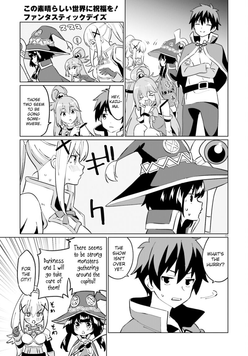 Kono SubarashII Sekai Ni Shukufuku Wo Fantastic Days Chapter 8 Page 3