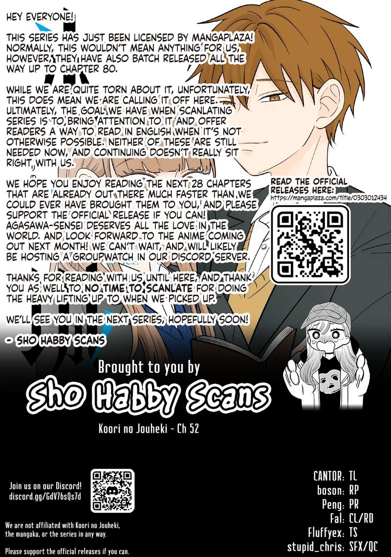 Koori No Jouheki Chapter 52 Page 39