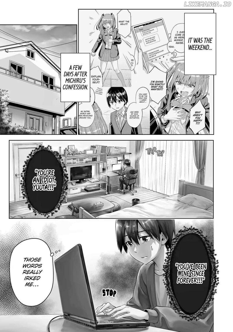Koukousei Web Sakka No Mote Seikatsu Anta Ga Kami Sakka Na Wakenai Desho To Boku Wo Futta Osananajimi Ga Koukaishiteru Kedo Mou Osoi Chapter 14 Page 1