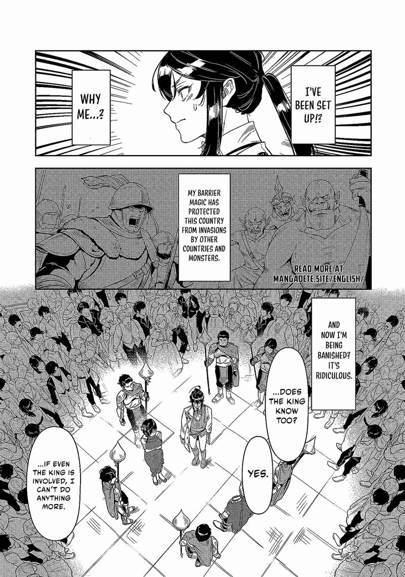Kuni Ni Saikyou No Barrier Wo Hattara Heiwa Ni Narisugite Tsuihou Saremashita Sono Barrier Eizoku Janai Yo Chapter 1 Page 13