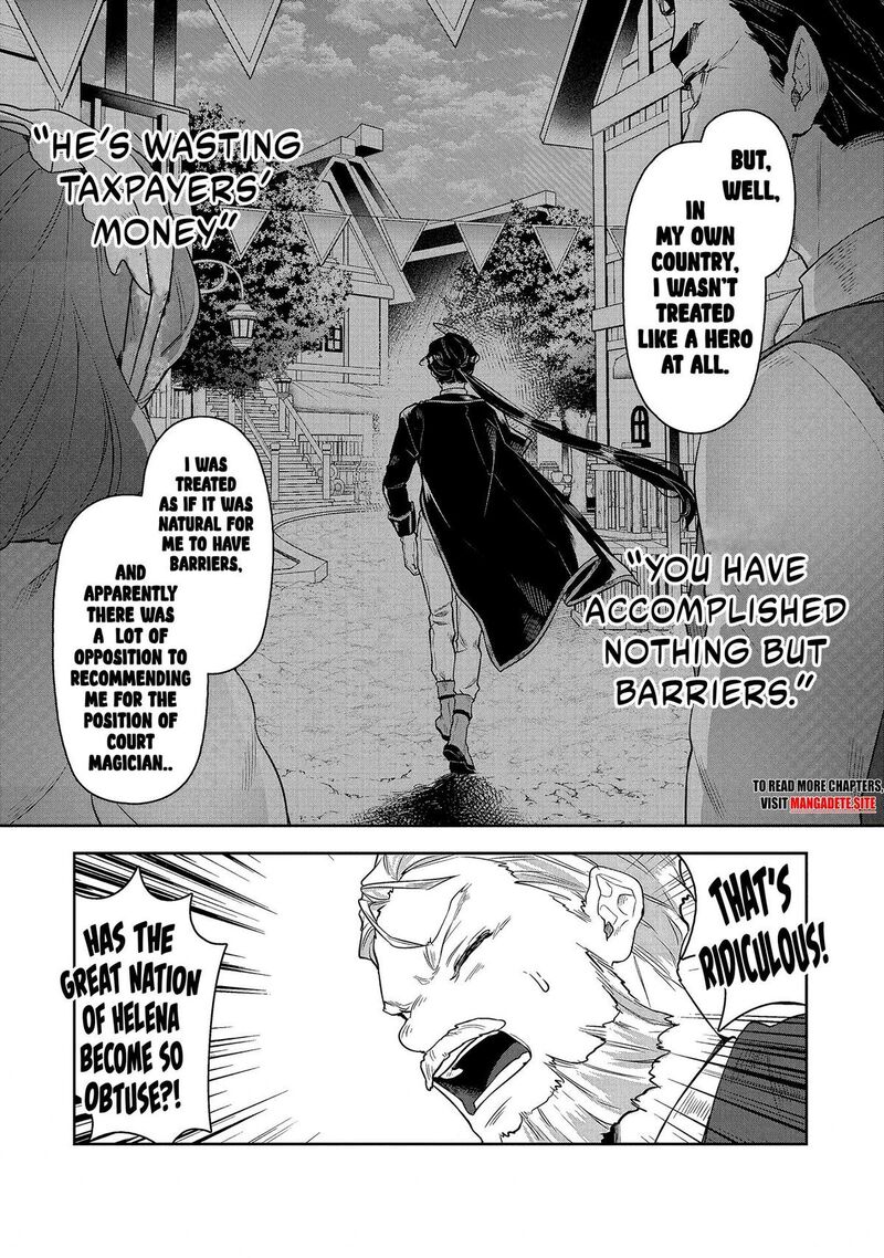 Kuni Ni Saikyou No Barrier Wo Hattara Heiwa Ni Narisugite Tsuihou Saremashita Sono Barrier Eizoku Janai Yo Chapter 4 Page 3